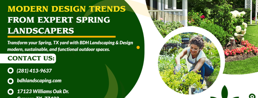 Modern Design Trends from Expert Spring Landscapers