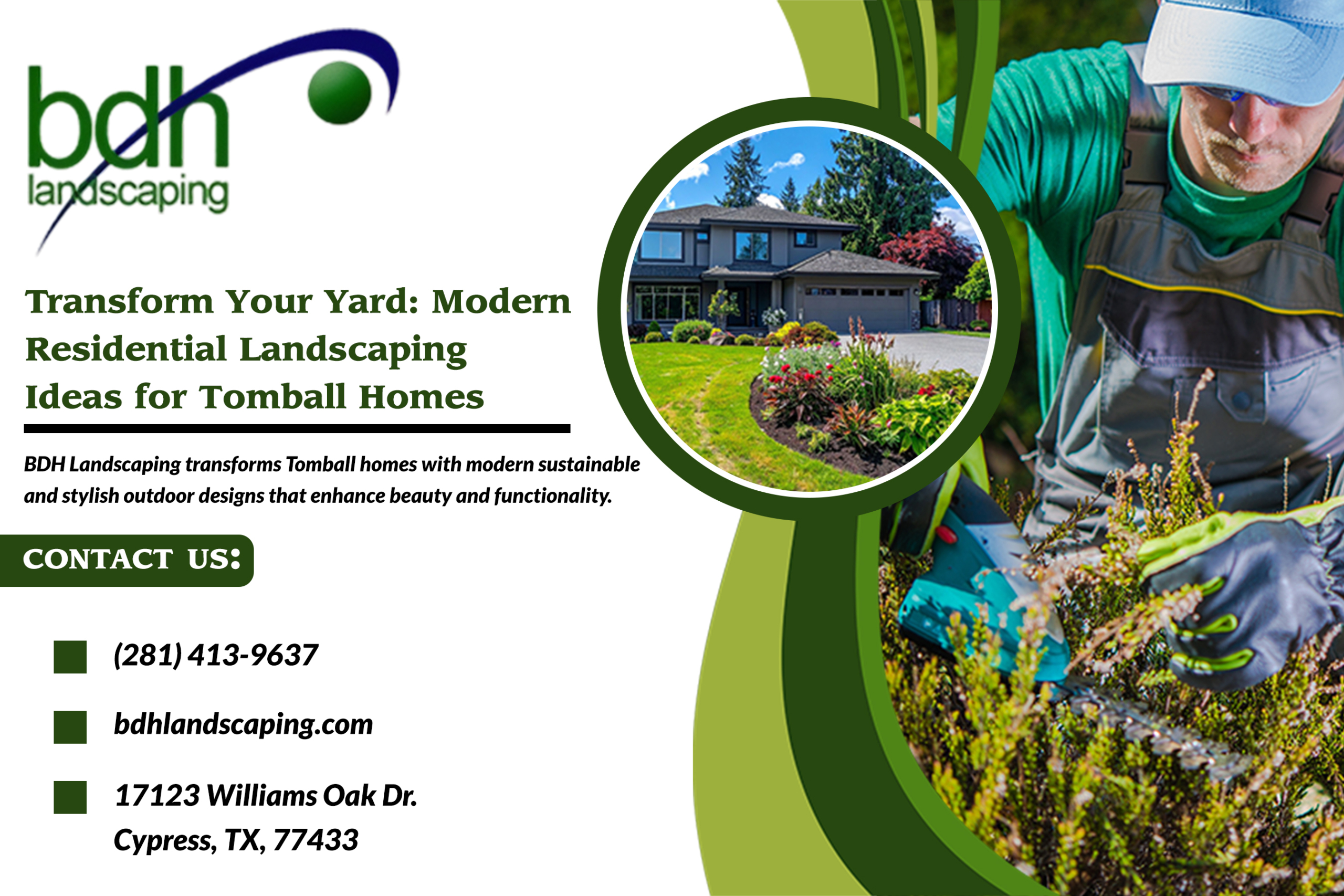 Transform Your Yard Modern Residential Landscaping Ideas for Tomball Homes